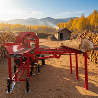 Processeur de bois de chauffage entièrement automatique 35/40 tonnes avec convoyeur, alimentation par chaîne et plateau d'entrée directe