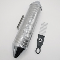 Instrumento de Percusión Guiro de Aluminio Metálico al por Mayor con Raspador