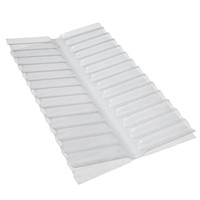 Panneau solaire ondulé transparent en polycarbonate PC pour tuiles de toit ondulées