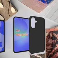 Étuis de téléphone portable en TPU noir mat souple pour Samsung Galaxy A17 5G A07 A06 A16 A26 A36 A56 A05 Business Design Housse antichoc