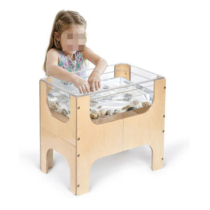 <span class=keywords><strong>Table</strong></span> sensorielle transparente pour enfants avec bac transparent pour le jeu tactile et l'apprentissage, idéale pour la maison - Product Image 2