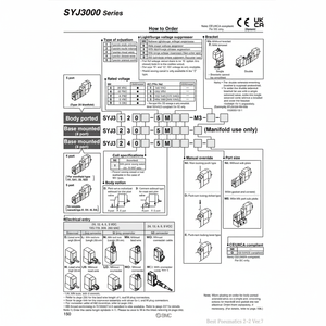 Válvula Solenoide Neumática SMC Válvula de Control de SYJ3120-5LOU-M3 - Product Image 1