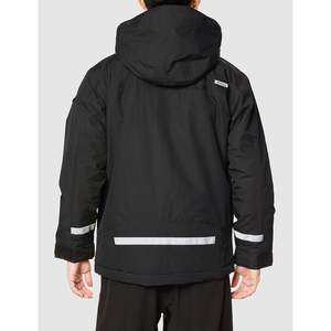 Unisex BURTLE 35 <b>Black</b> 3L <b>Windbreaker</b> Waterproof Zipper Cold Weather Jacket Soft Shell Cordura Polartec Polyester Filling - Product Image 2