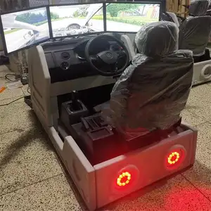 Popular Car Driving Simulator with 3 Screens for Training