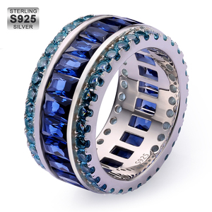 Real S925 plata CZ chapado en oro <span class=keywords><strong>anillo</strong></span> de sello joyería piedra preciosa niñas mujeres Zirconia 925 <span class=keywords><strong>anillo</strong></span> de plata esterlina para Mujeres Hombres - Product Image 5