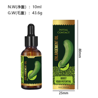 Aceite Esencial Natural de Plantas de 10 ml para Masaje de Partes Íntimas Masculinas XXL, Ecológico, Sin Efectos Secundarios