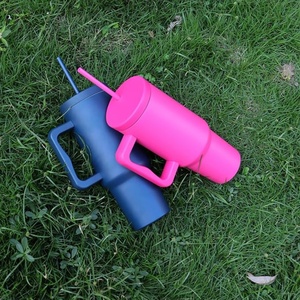 Wholesale BPA Free 40 oz Tumbler <b>with</b> Handle and <b>with</b> Straw Vacuum Insulated Water Bottle <b>Reusable</b> Mug 40oz Tumbler <b>Cup</b> - Product Image 3