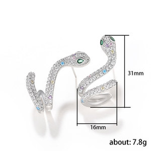 Orecchini a Forma di Serpente con Artigli, Eleganti e Chic, Gioielli per Orecchie da Donna, per Uso Quotidiano, Feste, Regalo, Accessorio - Product Image 5