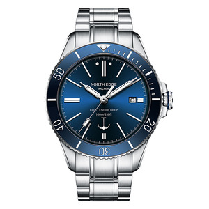 DF NORTH EDGE ANCHOR Reloj inteligente de lujo para hombre Diseño de submarinista Cristal de zafiro Caja de <span class=keywords><strong>acero</strong></span> inoxidable Movimiento automático - Product Image 1