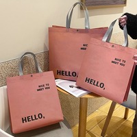 Herbruikbare opvouwbare cadeautasjes, mini en medium, van non-woven stof, bulkverpakking met handvatten, voor Pasen, Valentijnsdag en kinderen.