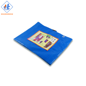 Bâche en PE bleue double couche haute résistance, imperméable et résistante aux UV, 50-300 g/m², pour camion, fournisseur direct d'usine - Product Image 1
