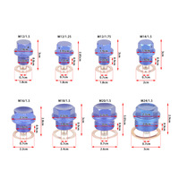 Bouchon de vidange magnétique en alliage d'aluminium pour transmission automobile, vis de carter d'huile modifiée M12x1.5 / M14x1.5, vente chaude