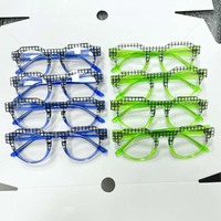 Montures de lunettes en acétate épaisses, montures optiques colorées, montures en acétate de haute qualité, bon marché, assortiment aléatoire pour hommes et femmes