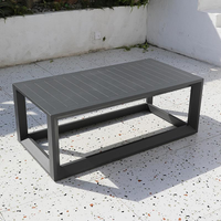 Ensemble de canapés d'extérieur en aluminium durable, table basse de jardin moderne, canapé de patio en métal