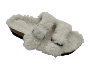 겨울 트렌디 한 버클 플랫 나막신 남성과 여성에게 편안한 모피 - Product Image 2