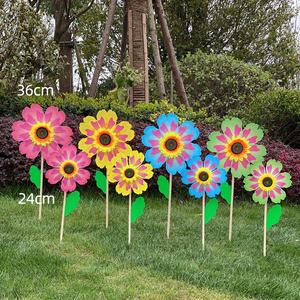 <span class=keywords><strong>Moulin</strong></span> <span class=keywords><strong>à</strong></span> <span class=keywords><strong>vent</strong></span> décoratif de <span class=keywords><strong>jardin</strong></span> en plastique <span class=keywords><strong>à</strong></span> pétales colorés de haute qualité, avec poteau en bois, pour décoration extérieure - Vente en gros HY Factory - Product Image 6