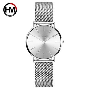 Montre-bracelet pour femme Hannah Martin, style minimaliste, quartz, sport, étanche, design professionnel, boîtier en alliage, prix abordable - Product Image 3