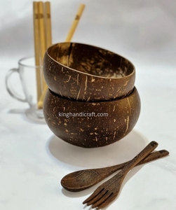 Kinghandicraft Eco-Friendly <b>Coconut</b> <b>Shell</b> Bowl Handmade Classic Lightweight Durable Smoothie Salad Fruit Rice Dessert - Product Image 5