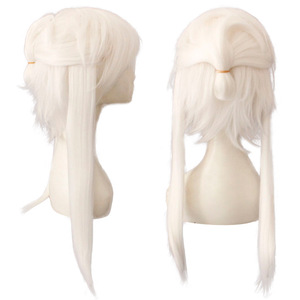 Perruque Anime Détachable avec 243 mèches de cheveux raides, version Kimono couleur sable, inspirée de Saint Daruma Sakuragi/<span class=keywords><strong>Okita</strong></span> Shoji - Product Image 1