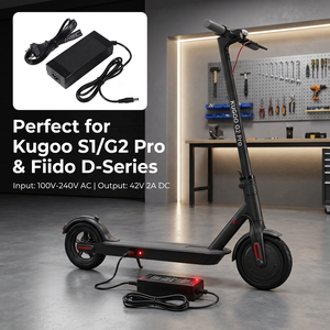 Chargeur de batterie Li-ion 42V 2A, prise DC 5,5x2,1 mm pour trottinette électrique pliable Kugoo S1 G2 Pro <span class=keywords><strong>Fiido</strong></span> D1 D2 <span class=keywords><strong>D2S</strong></span> D4S - Product Image 3