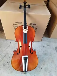 Tongling Musik instrument Massivholz Flamme 4/4 Beliebte Cello Hot Selling