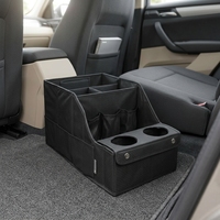 Organisateur multifonctionnel pour siège de voiture, sac de rangement portable avec compartiment et poche pour gobelet