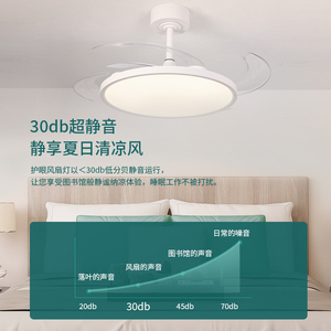 Natlight LED <b>Ceiling</b> <b>Fan</b> Light 5 Blades AC Motor <b>Remote</b> <b>Control</b> 5000K Daylight Downrod Mount Modern Design Outdoor Use Plastic - Product Image 5
