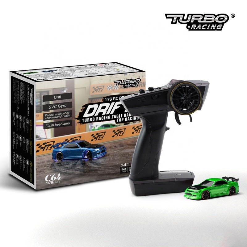 Turbo Racing 1:76 C64 Drift RC Car with Gyro Radio Control