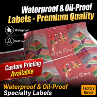 Papier synthétique imperméable et résistant à la chaleur YSB, impression personnalisée, adhésif pour pneus de qualité congélateur, PVC holographique anti-contrefaçon