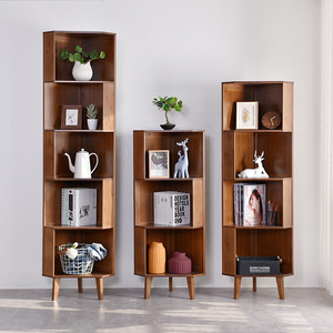 ตู้ไม้ไผ่เข้ามุม5 + ช่องเก็บของโครงสร้างกรอบตู้ห้องนั่งเล่น - Product Image 1