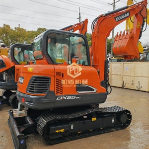 Excavatrices d'<span class=keywords><strong>occasion</strong></span> Doosan DX55-9C, mini-excavatrice de 5,5 tonnes, matériel de terrassement pour la construction, excavatrice hydraulique sur chenilles d'<span class=keywords><strong>occasion</strong></span> - Product Image 1