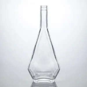 Embalaje al por mayor de botellas de vidrio de 500ml 700ml 750ml Tequila Whisky Vodka