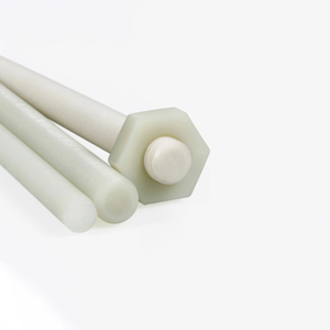 M10 * 1M nylon pa6 + GF30 đầy đủ Threaded Rod Nylon PA66 Threaded Nut nhựa máy giặt - Product Image 4