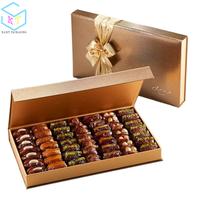 Boîte cadeau en chocolat pour les friandises du Ramadan et de l'Aïd, en métal, pour les dattes musulmanes