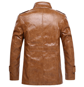 Pelliccia da <span class=keywords><strong>uomo</strong></span> una pelle più <span class=keywords><strong>velluto</strong></span> ispessimento sezione lunga <span class=keywords><strong>giacca</strong></span> PU cappotto giacche da <span class=keywords><strong>uomo</strong></span> all'ingrosso - Product Image 5