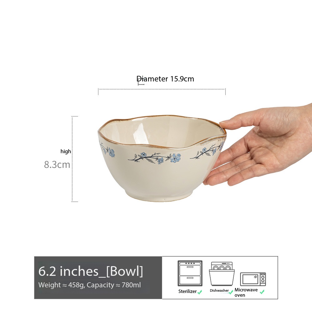 Saladier blanc crème, 15,7 cm