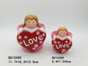 <span class=keywords><strong>Pots</strong></span> de fleurs d'intérieur en céramique nordique modernes pour plantes succulentes Design fait à la main Saint Valentin Jardinières décoratives Décoration de bureau pour la maison - Product Image 4