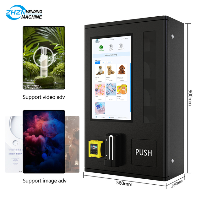 21.5 Inches Touch Screen Vending Machine with Card Reader Age Verification Condom Small Vending Machine Mini