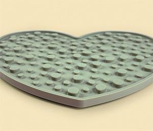 Prato de Alimentação Lenta em Forma de Coração para Gatos, Tigela de Silicone para Lamber, Tapete em Forma de Coração, Silicone de Grau Alimentício - Product Image 5