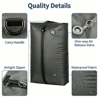 Sac à dos étanche 28L avec cadre externe VisibleTPU, conception hermétique à compression sous vide, style Normcore/Minimaliste pour les voyages et l'extérieur