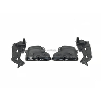 Diffuseur de lèvre arrière en Fiber de carbone sèche, embouts d'échappement noirs pour Benz classe C W205 C43 C63 AMG Sport 4 portes 2015 - 2020