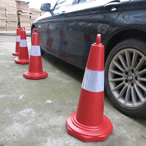 Cono di sicurezza stradale cono di segnale cono di sicurezza stradale rosso 750MM PE di plastica all'ingrosso del produttore del traffico - Product Image 3