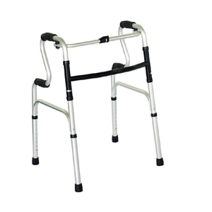 Déambulateur pliant <span class=keywords><strong>RUFU</strong></span> RF2002A à double courbure en alliage d'aluminium, certifié CE, léger, réglable en hauteur, avec frein à disque, stable - Product Image 1