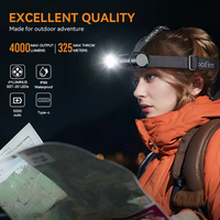 Lampe frontale LED rechargeable Sofirn HS41, nouveau style, étanche IP8/IP68 pour le camping