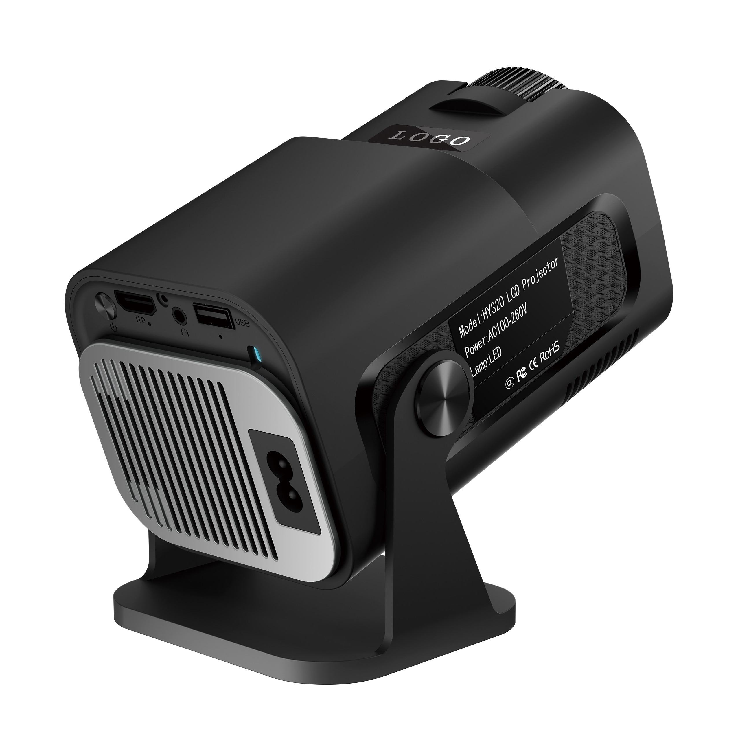 2024 Smart Portable Projector - 4K Home Theater Experience