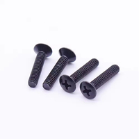 Vis à tête fraisée cruciforme en acier inoxydable 304 A2-70 noir M1.6 M2 M2.5 M3 M4 M5 M6 M8