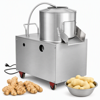 Machine à éplucher les pommes de terre électrique en acier inoxydable, usage commercial et industriel, vente chaude