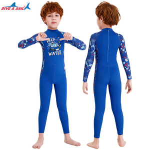 Rash Guard Para Ninos Traje De Bano Para Ninos Bebe Ninos <span class=keywords><strong>Manga</strong></span> Larga Cremallera Trasera Traje De Surf Traje De Buceo Ninas - Product Image 6