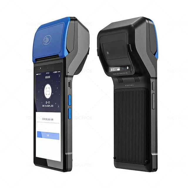 Handheld 5.5 Inch POS Terminal Machine Smart Android Pos System Android 12 Payment Pos With 58mm Thermal Printer Cash Register