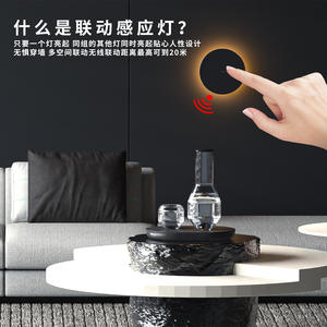 Lámpara de pared Led minimalista moderna, material de PC, Control táctil, batería interna de 36V, luz nocturna para pasillos de Hotel, escaleras - Product Image 4